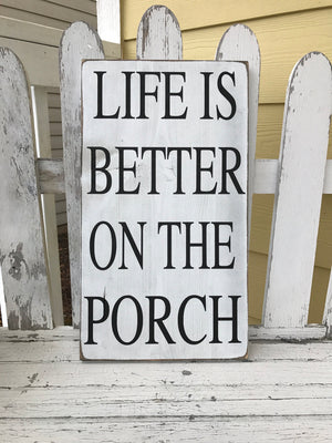 Front Porch Sign  - Rustic Outdoor  - Wood Signs - Red Roan Signs | Custom Rustic Home Decor 