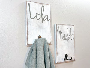 Personalized Towel Hangers