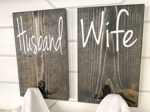 Husband & Wife Towel Holders