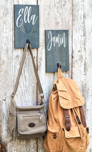 Personalized Towel and Backpack Hooks