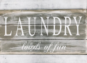 Large Laundry Sign - Rustic Laundry Sign - Oversized Sign - Red Roan Signs | Custom Rustic Home Decor 