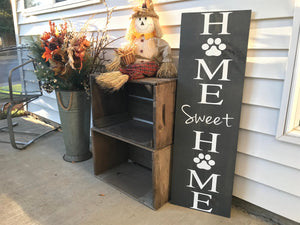 Home Sweet Home Sign Dog Lover Wood Sign - Red Roan Signs | Custom Rustic Home Decor 